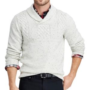Chaps by Ralph Lauren‎ men’s cotton blend shawl collar sweater